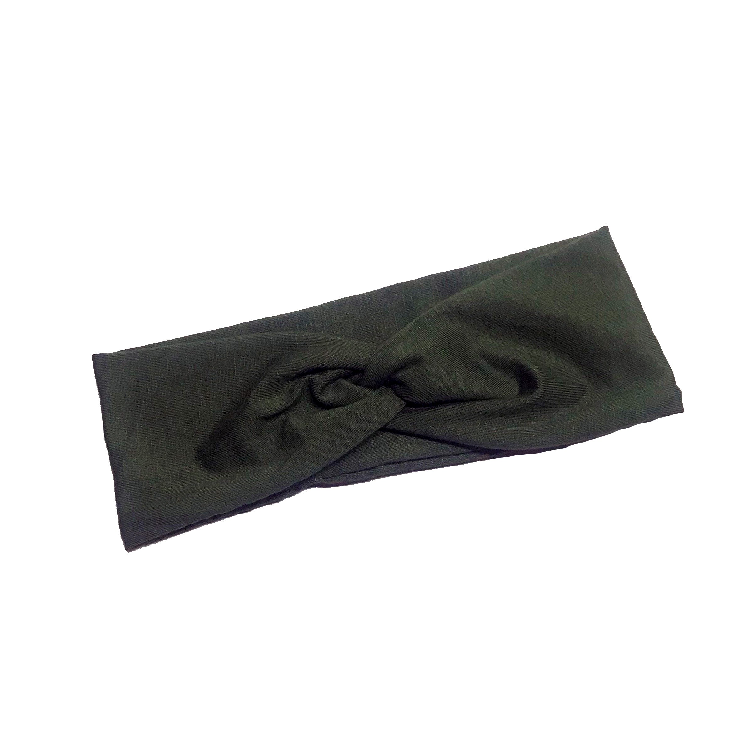 Olive Green solid Knotted Headband – The Happy Headband Co